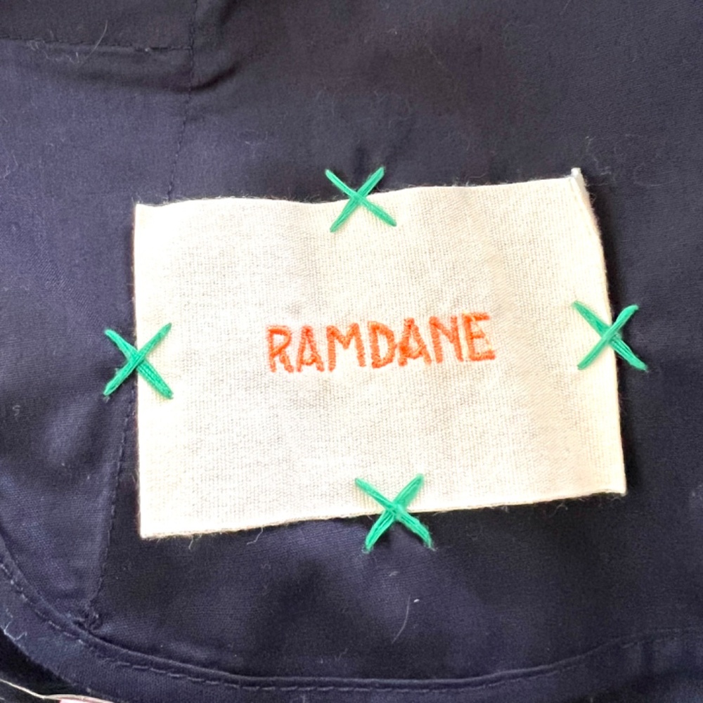 RAMDANE by Ramdame Touhami Trench Coat with Surplus Plaid Buttons - M - Picture 7 of 16